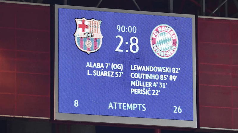 Khoảnh khắc Barca thảm bại trước Bayern mùa giải 2020/21