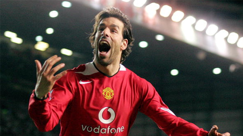 Van Nistelrooy trong màu áo Manchester United