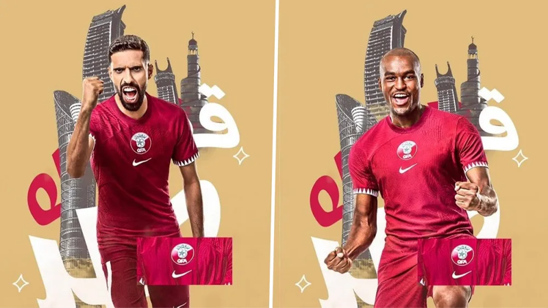 Áo đấu sân nhà của tuyển Qatar
