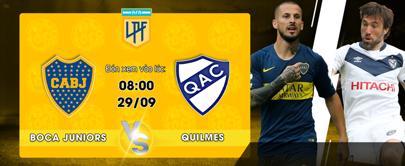 Link Xem Trực Tiếp Boca Juniors vs Quilmes 08h00 Ngày 29/9/2022 - socolive 