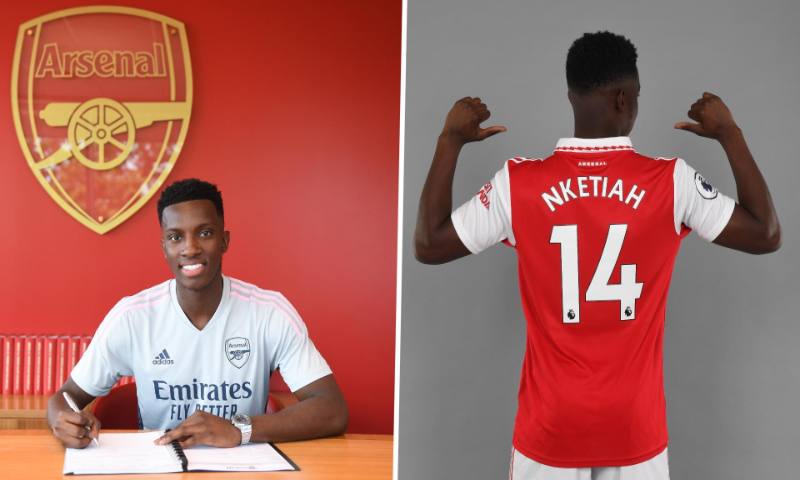 Eddie Nketiah tiếp tục thi đấu cho Arsenal 