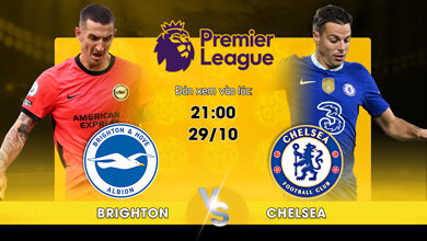 Link Xem Trực Tiếp Brighton vs Chelsea 21h00 ngày 29/10