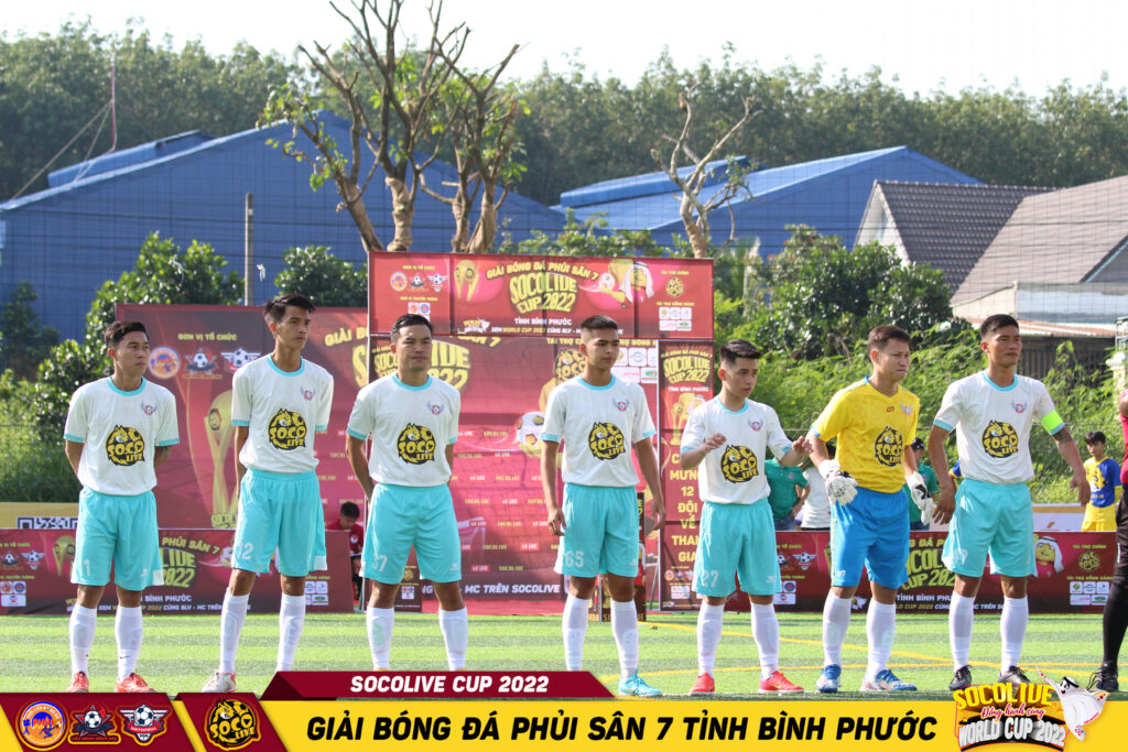 Đội hình ra sân của Nhân Tài FC tại Giải Bóng đá phủi Bình Phước Socolive Cup 2022