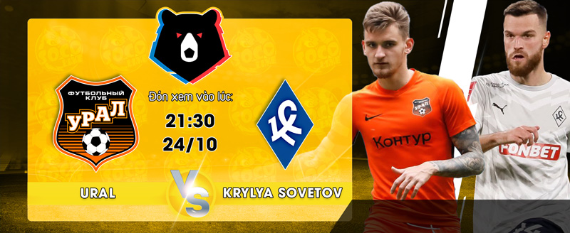 Link Xem Trực Tiếp FC Ural Yekaterinburg vs Krylya Sovetov Samara 21h30 ngày 24/10 - socolive 