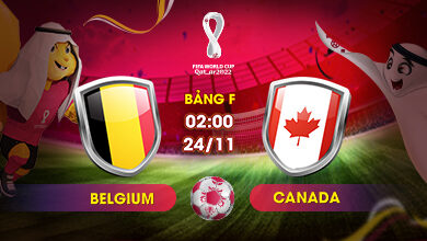 Link Xem Trực Tiếp Bỉ vs Canada 02h00 ngày 24/11