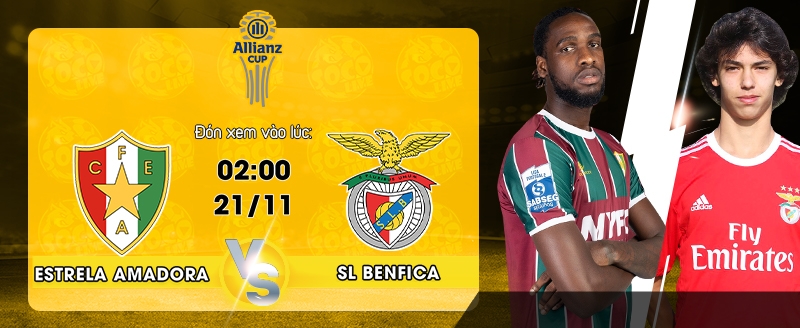 Link Xem Trực Tiếp Estrela Amadora vs SL Benfica 02h00 ngày 21/11 - socolive 