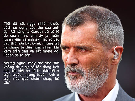Cựu sao Man Utd Roy Keane bình luận về quyết định của HLV Southgate 