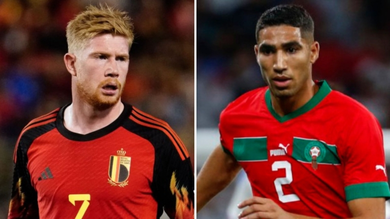 Kết quả trận đấu Bỉ vs Morocco với tỷ số 0 -2 lượt trận thứ 2 bảng F 