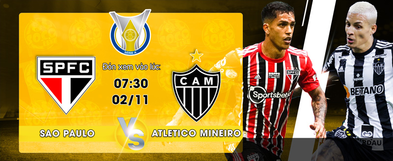 Link Xem Trực Tiếp Sao Paulo vs Atletico Mineiro 07h30 ngày 02/11 - socolive 