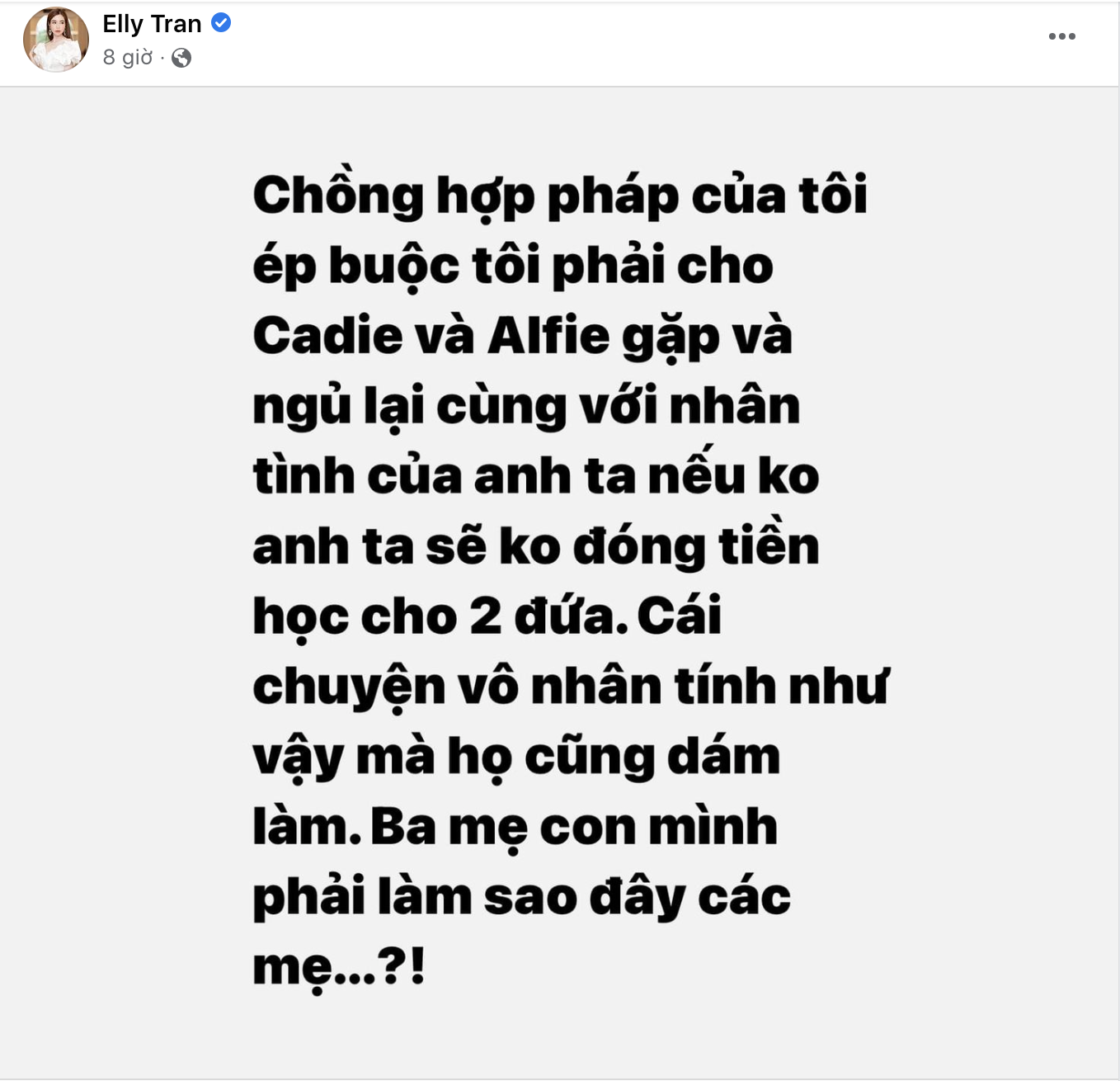 Bài phốt của Elly Trần đã biến mất cùng với hai tài khoản Facebook