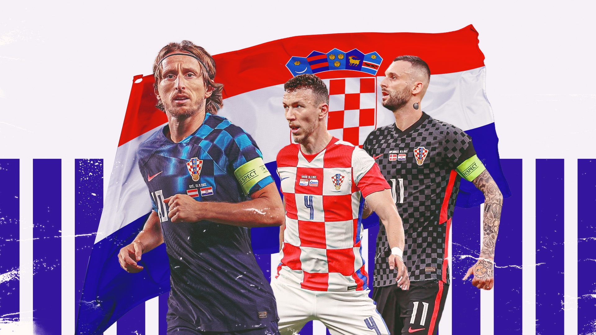 Đội tuyển bóng đá Croatia trong trang phục thi đấu quen thuộc
