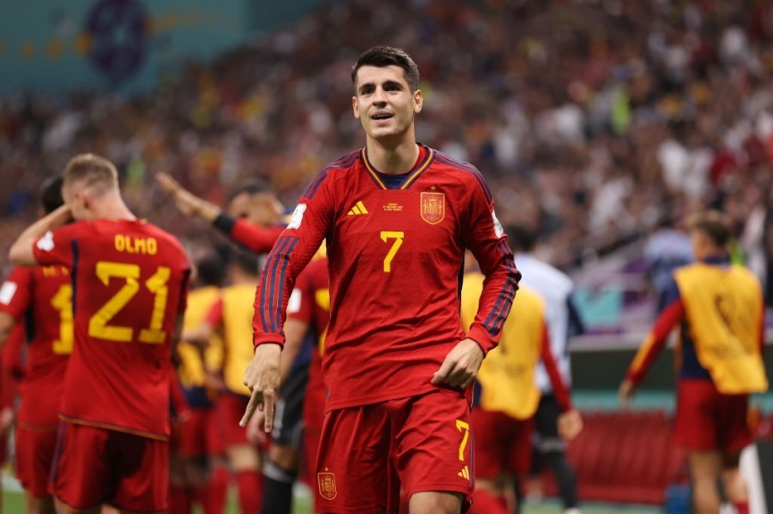 Pha ghi bàn mở tỷ số của Morata - đội tuyển Tây Ban Nha