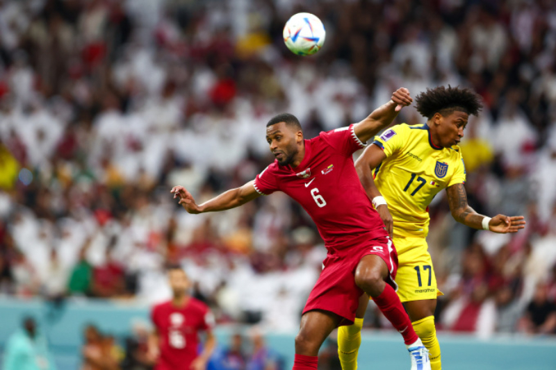 Hiệp 1 được khép lại với tỷ số 2-0 dành cho tuyển Ecuador 