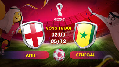 Link Xem Trực Tiếp Anh vs Senegal 02h00 ngày 05/12