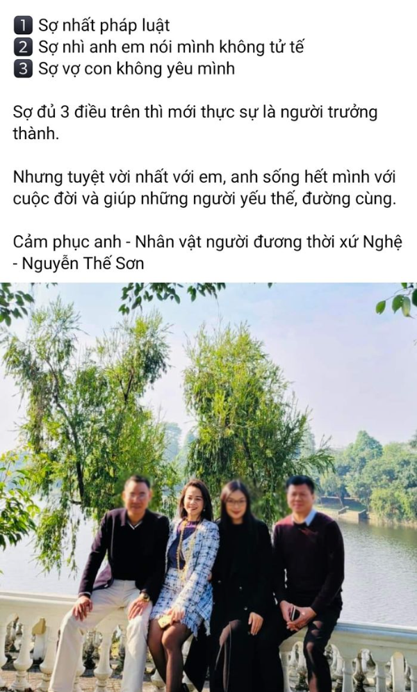 bài đăng của vợ shark Bình