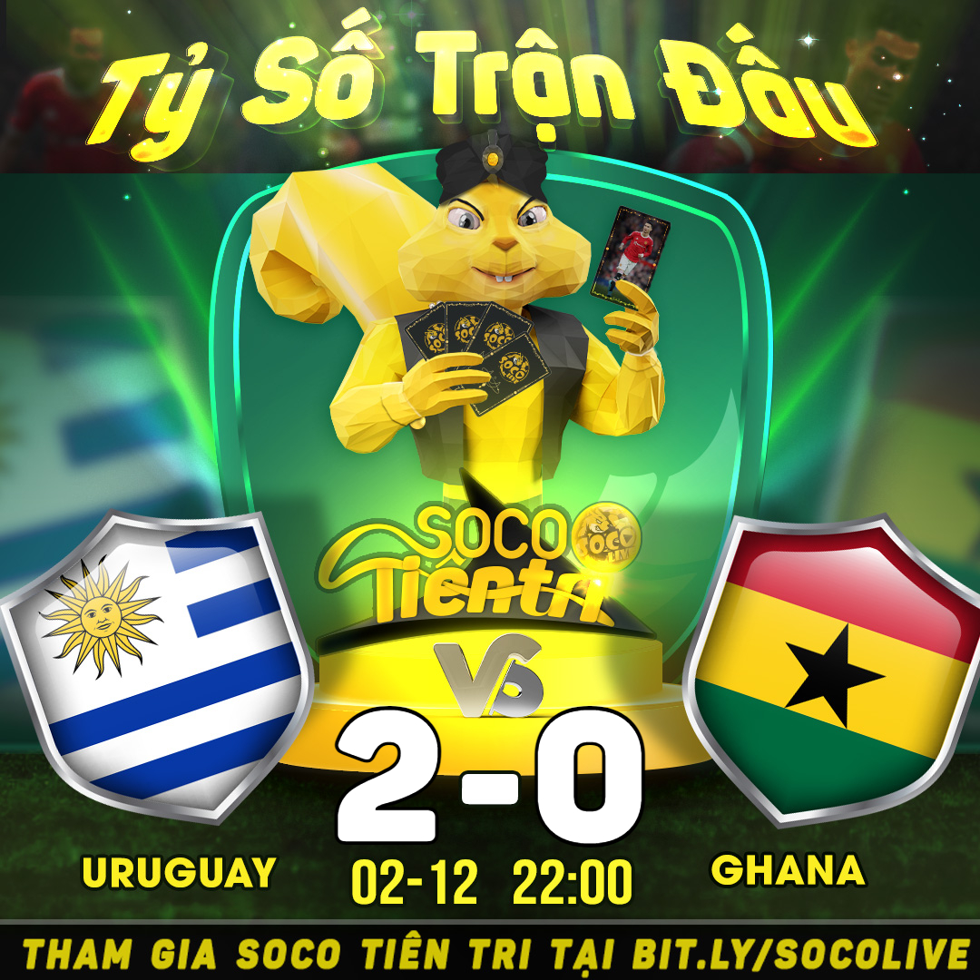 Uruguay [2] - [0] Ghana - socolive 