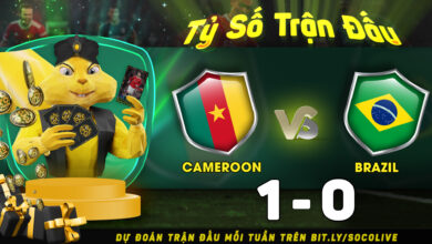 Kết Quả Soco Tiên Tri: Cameroon [1] - [0] Brazil