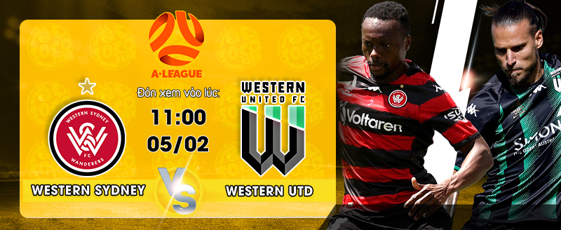 Link Xem Trực Tiếp Western Sydney Wanderers vs Western United 11h00 ngày 05/02