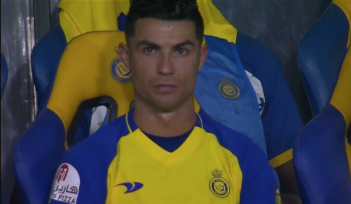 Ronaldo bị thay ra sân trong trận đấu vừa qua