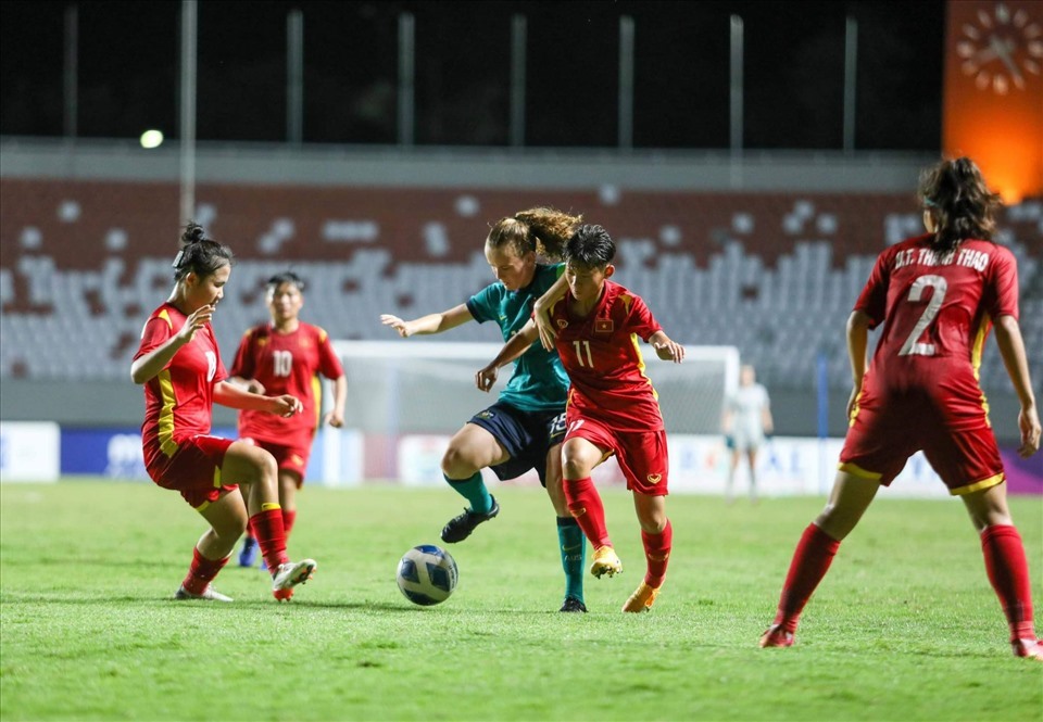 U.20 nữ Việt Nam có được bàn thắng cực kỳ sớm