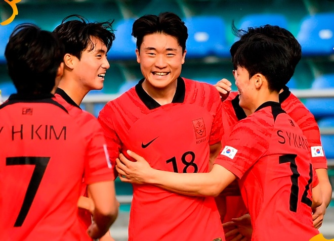 U20 Hàn Quốc có màn trình diễn xuất sắc trước Tajikistan