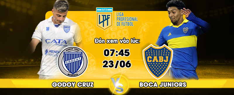 Link xem trực tiếp Godoy Cruz vs Boca Juniors