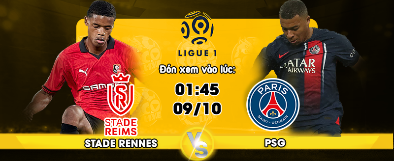 Link xem trực tiếp Stade Rennes FC vs Paris Saint-Germain