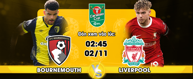 Link xem trực tiếp AFC Bournemouth vs Liverpool