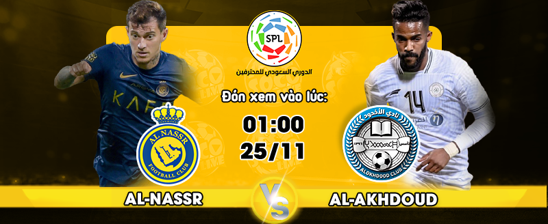 Link xem trực tiếp Al-Nassr FC vs Al-Akhdoud