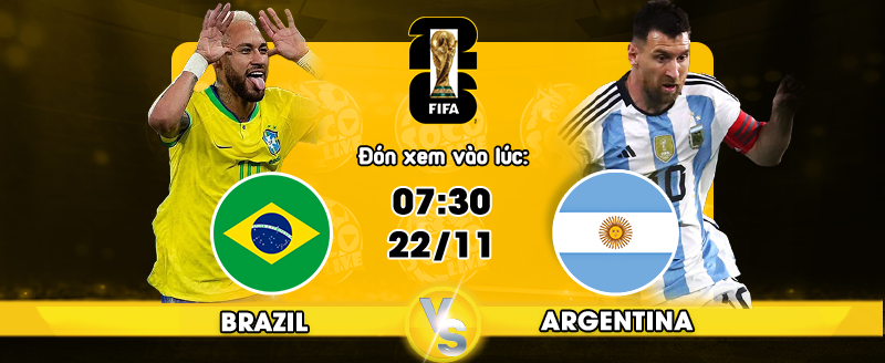 Link xem trực tiếp Brazil vs Argentina 
