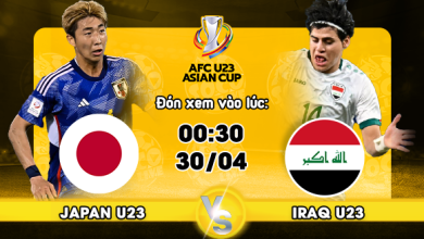 Link xem trực tiếp U23 Nhật Bản vs U23 Iraq