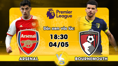 Link xem trực tiếp Arsenal vs Bournemouth AFC