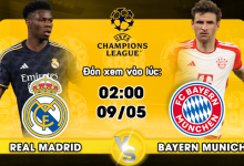 Link xem trực tiếp Real Madrid vs Bayern Munich